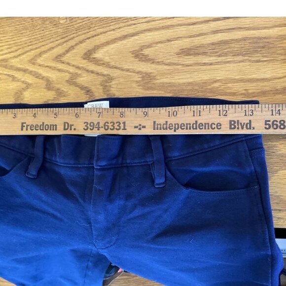 J.Crew The Gigi Pant Women 2 Navy Stretch Skinny Ponte Classic Minimalist Preppy - Picture 7 of 10